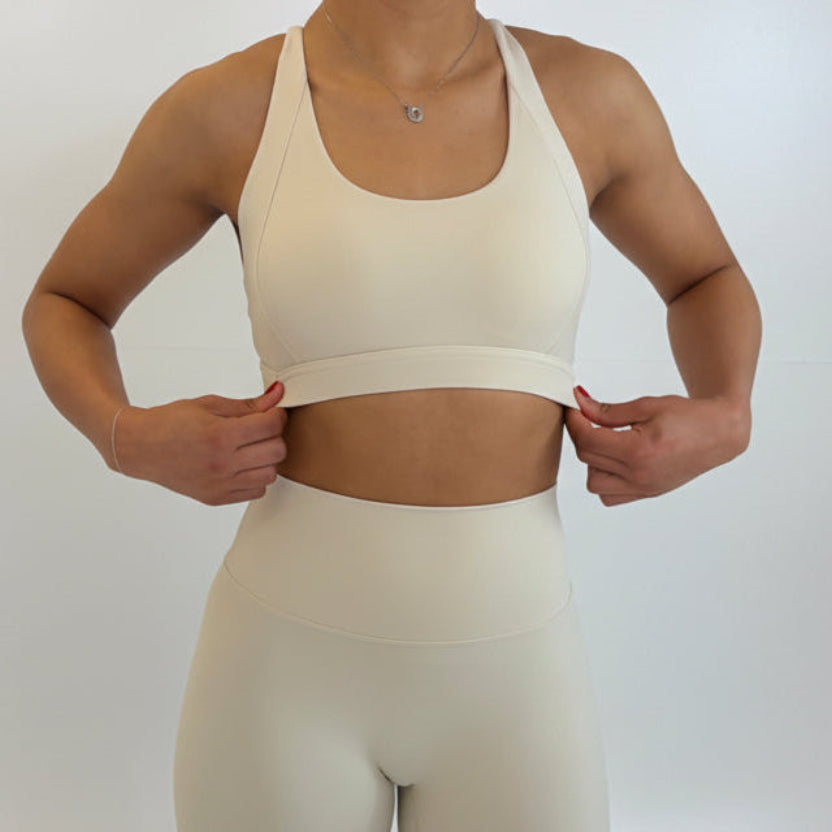 Balance Sports Bra - Cream